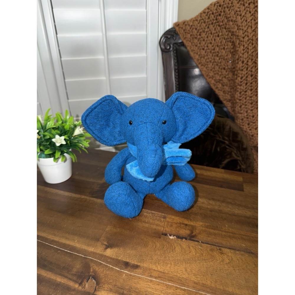 JELLYCAT BABY BLUE FELTED FLEECE VIVI ELEPHANT STUFFED ANIMAL TOY PLUSH 11"